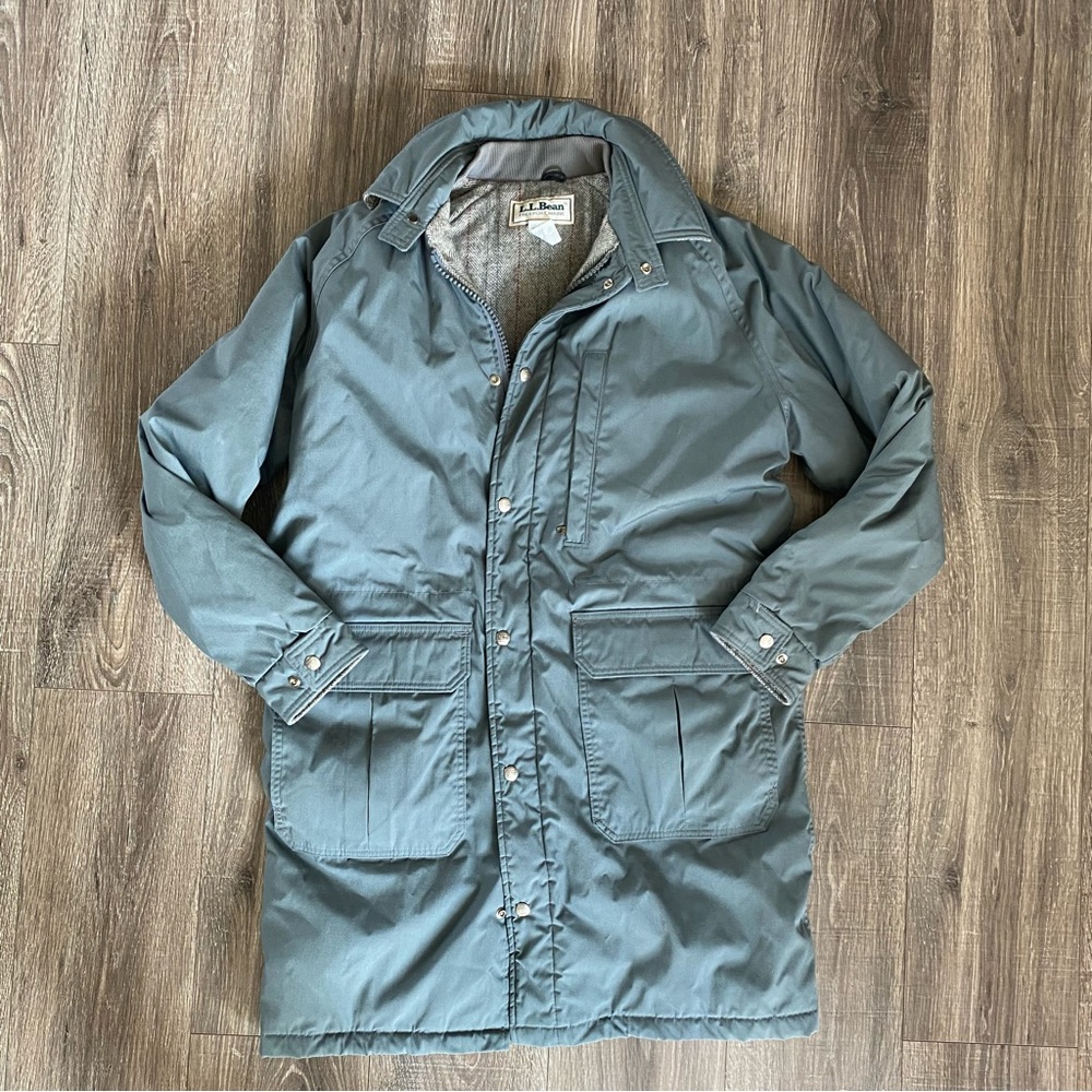 Vintage L.L. Bean mens wool lined winter coat size medium